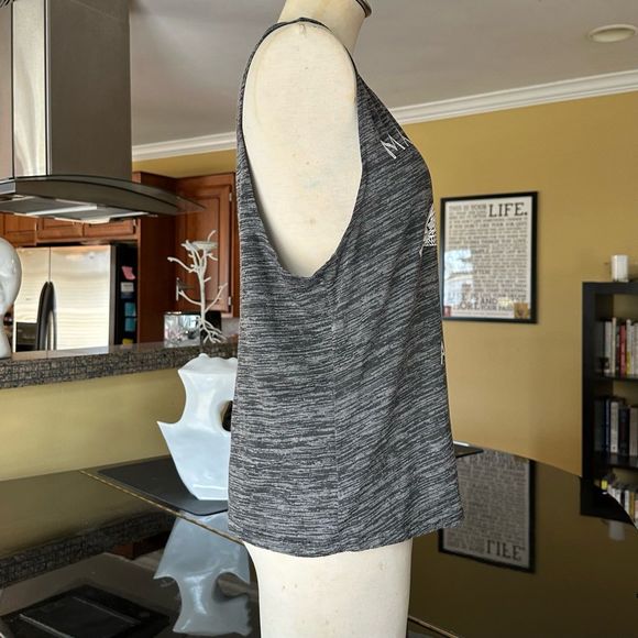 Majestically Awkward Flamingos Charcoal Gray Funny Graphic Muscle Tee Tank Top M - Picture 9 of 13